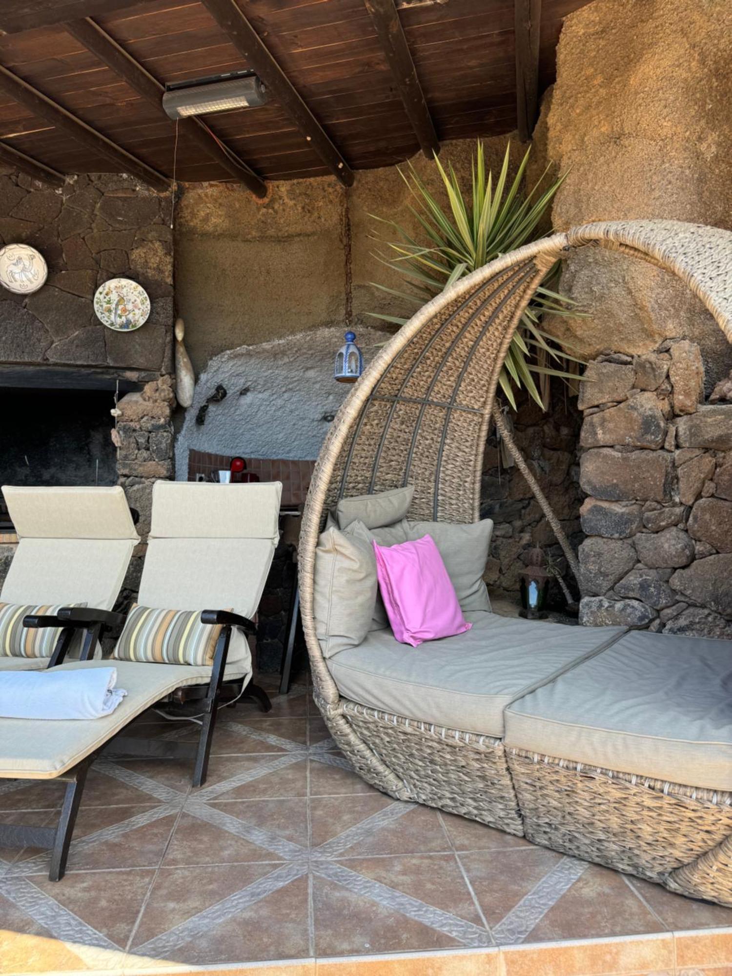 Castillo Lanzarote Villa Sophie - Luxury Villa -Sleep In A Volcanic Cave With Heated Pool Tias Exterior photo